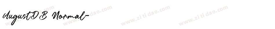 AugustDB Normal字体转换